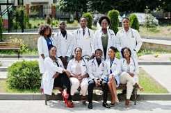 Group of clinicians posing outdoors
